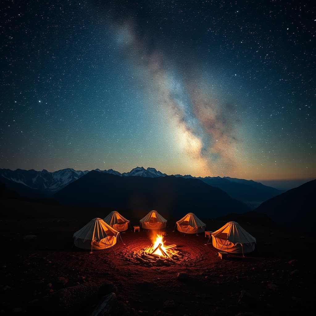 Camp under the Milky Way